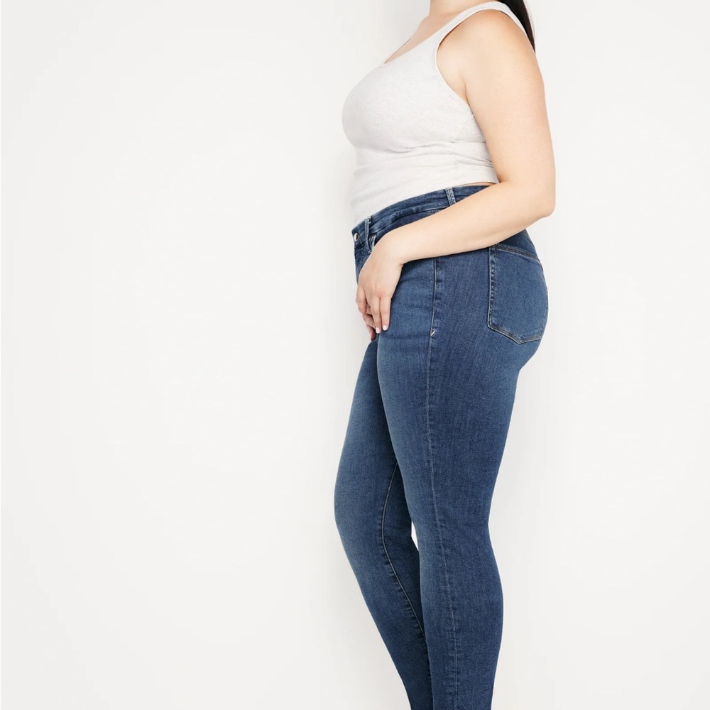 Good American Good Legs extra stretch, flat tummy tech, super stretch denim jean - Picture 2 of 14